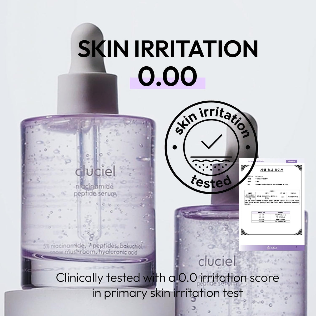 Cluciel Niacinamide Serum close view suggesting glass skin effect