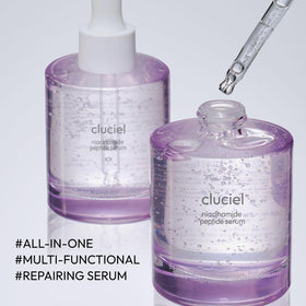 Cluciel Niacinamide Serum ingredients label highlights skin friendly formulation