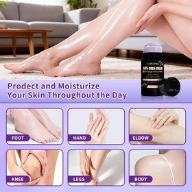 Clyecfra foot-care image targeting heel calluses and rough skin
