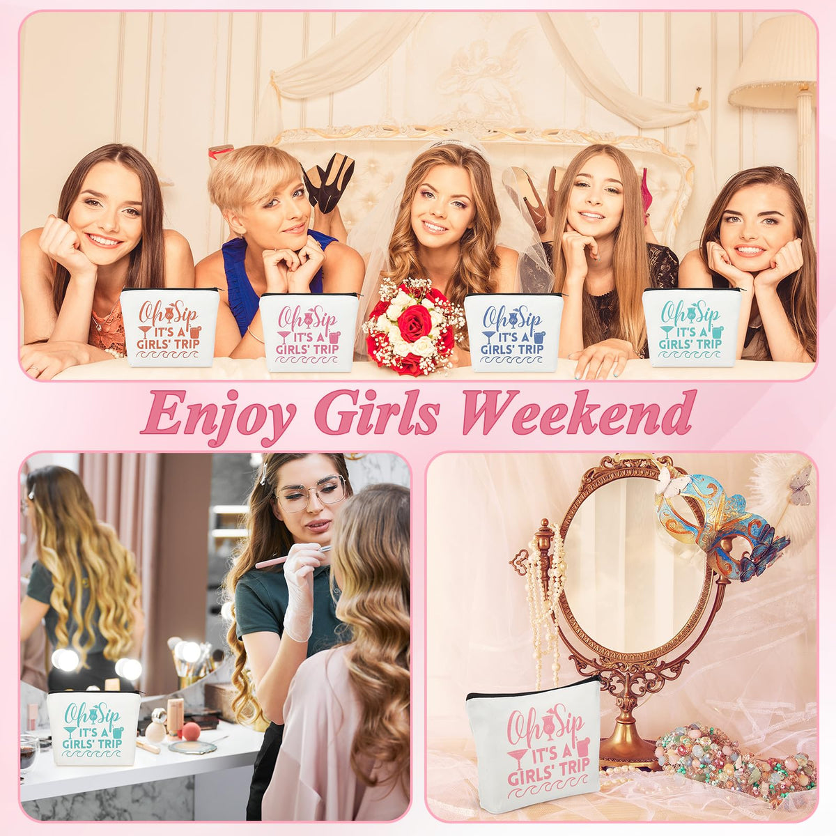Clysee Girls Trip Bag Set bridesmaid gift idea for group travel memories