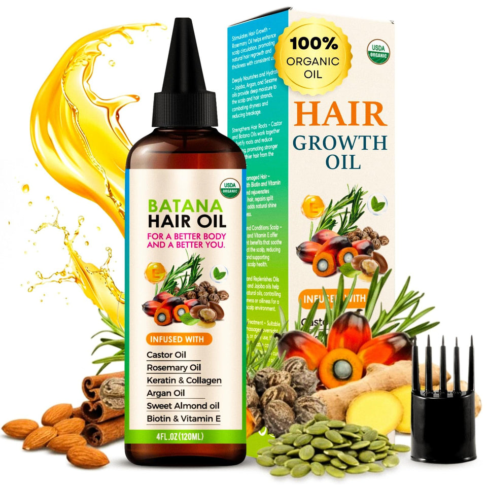 CMJ PRO Batana Oil bottle for hair growth and natural shine.