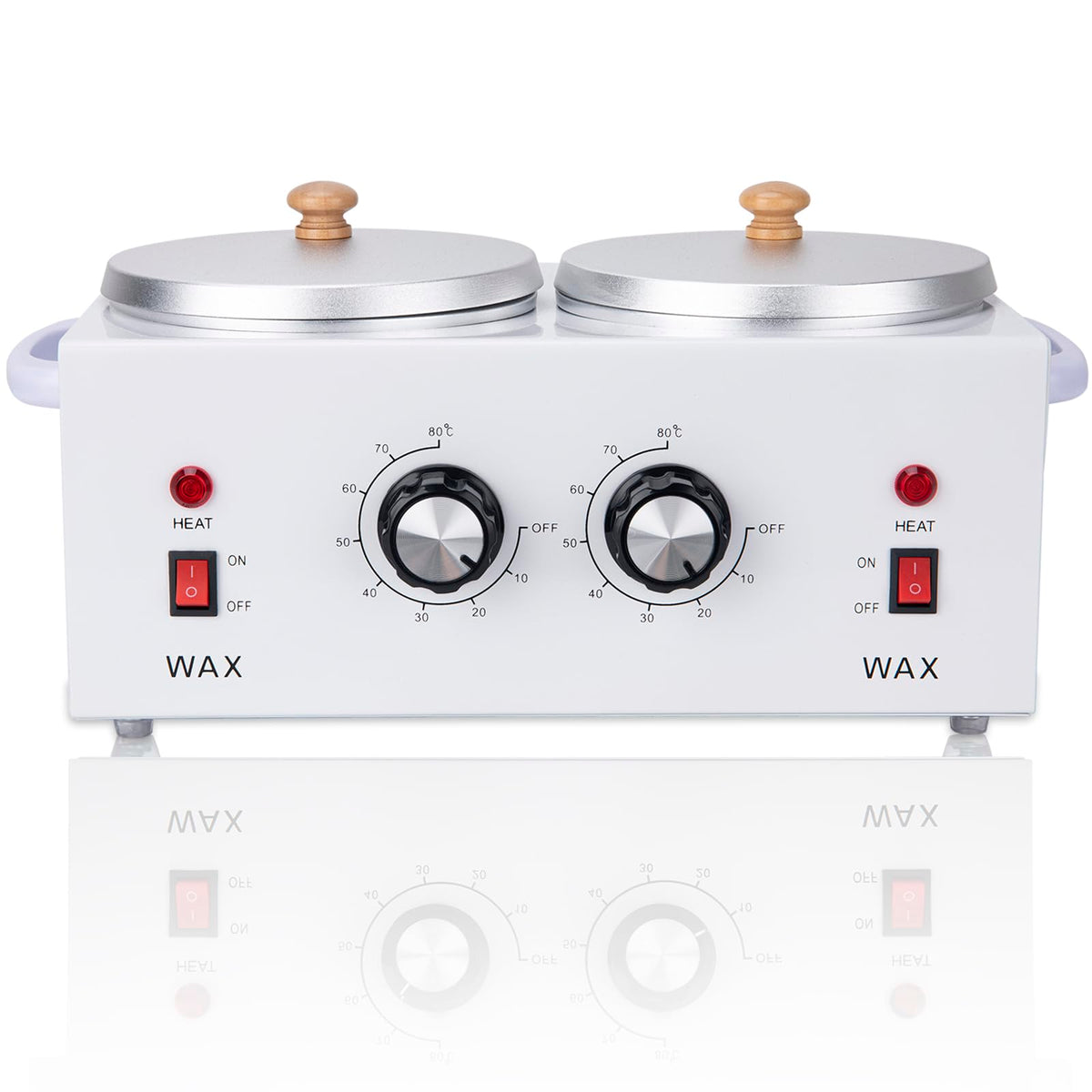 CMOOD Double Wax Warmer front panel with dual controls for precise heat