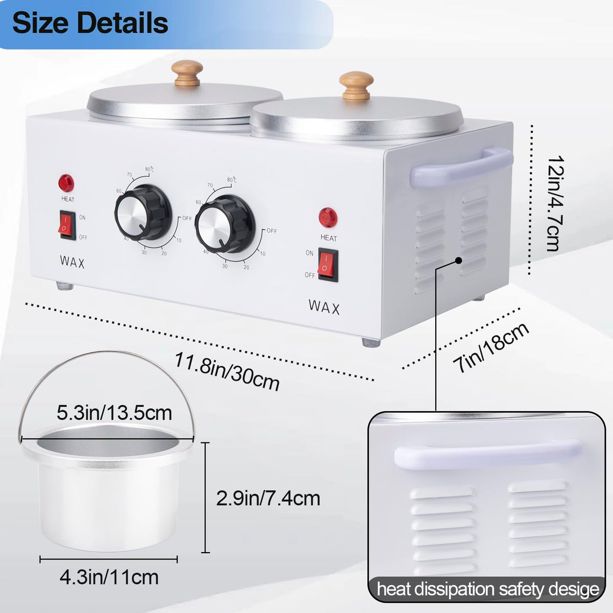 CMOOD professional wax warmer in use in a salon setting