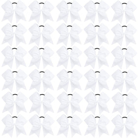 CN cheer bows 8-inch white pack ready for competition use