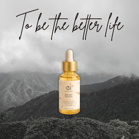 CN CANAE application on breast showing soothing, fast-absorbing texture