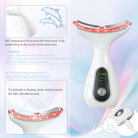 Compact CNBHEABY massager used with cream to boost absorption.