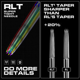 CNC 5RLT tattoo cartridge membrane close-up shows leak-proof design.