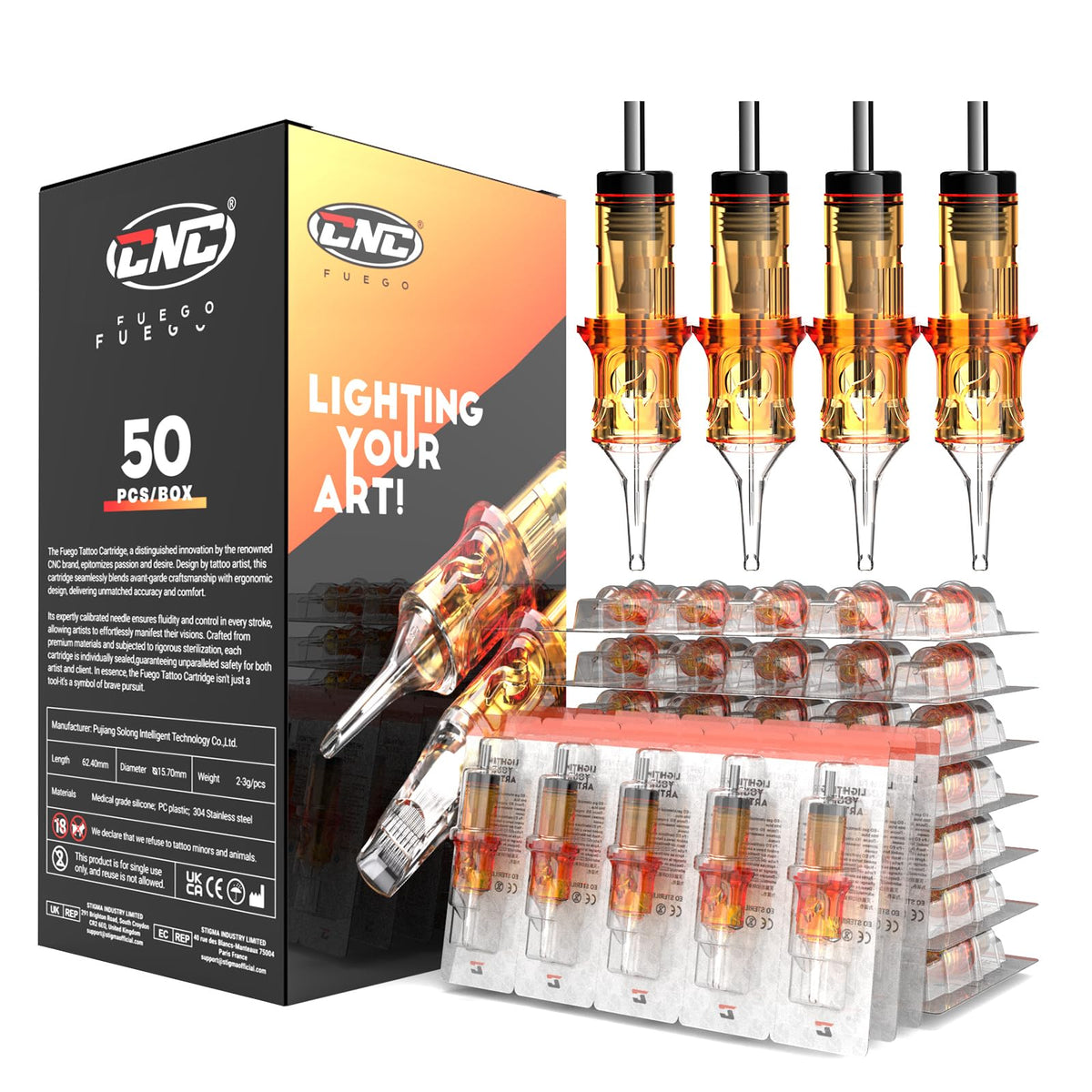 CNC cartridge professional-use demo with standard grip compatibility.