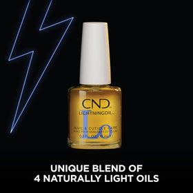 CND LightningOil applicator tip highlights instant moisture for nails