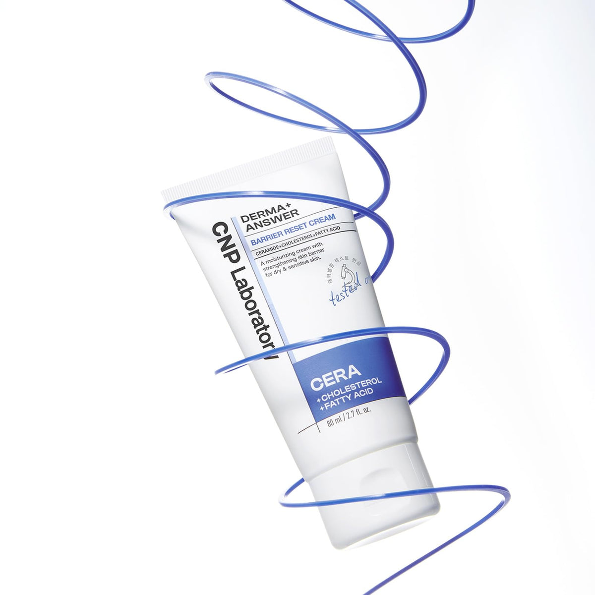 Cream being spread on skin, emphasizing deep hydration and nourishment.