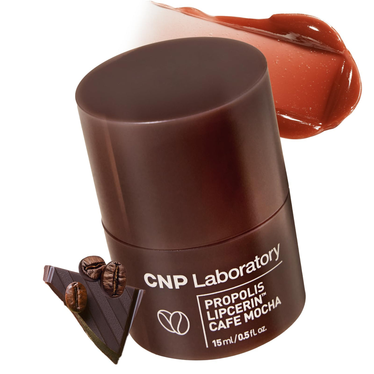 CNP Café Lip Butter application demonstrates smooth lip hydration.
