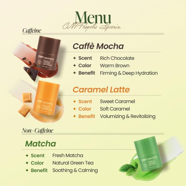 CNP Café Lip Butter Propolis Lipcerin honey scent evokes mood-boosting sweetness.