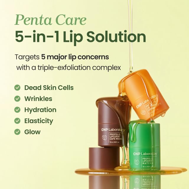 CNP Café Lip Butter hygienic packaging with dial mechanism emphasizes clean use.