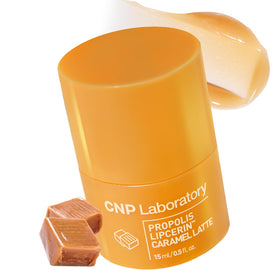 CNP Café Lip Butter jar with Propolis Lipcerin06 for deep hydration.