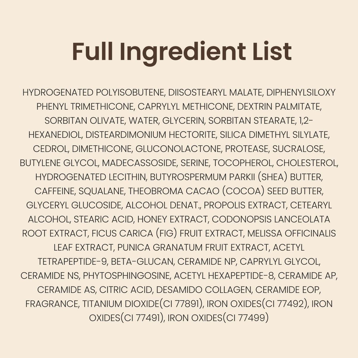 CNP Café Lip Butter hypoallergenic tested for sensitive lips.