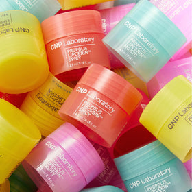 CNP Manuka honey lip balm used before bed for overnight hydration.