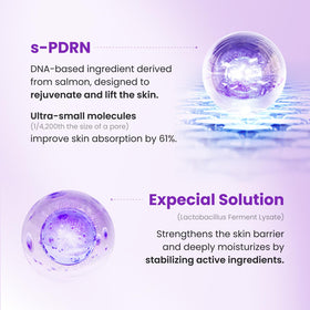 CNP PDRN Active Boost Serum application on skin demonstrates non-greasy absorption.