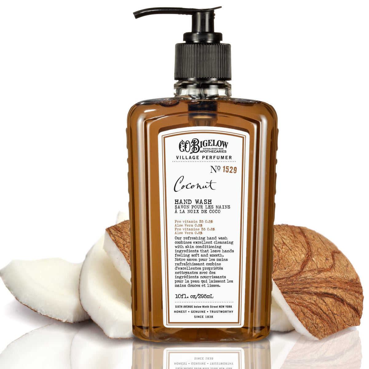 C.O. Bigelow Made in USA label reinforces quality and care.