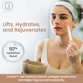 CO2Lift Pro under-eye area close-up showing depuffing benefits