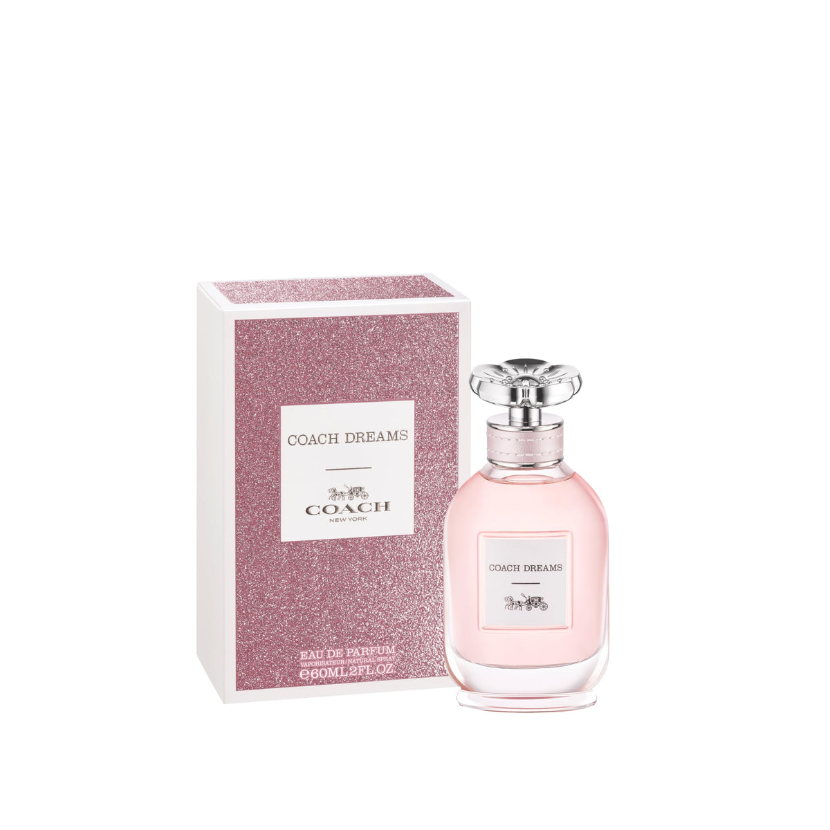Coach Dreams bottle side profile shows sleek design ideal for travel and daily wear