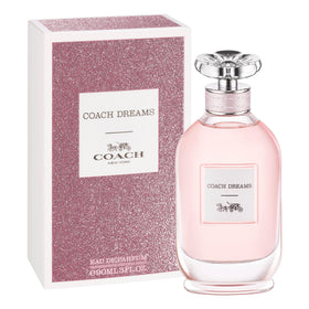 Coach Dreams packaging box highlights travel-ready design, ideal for gifting.