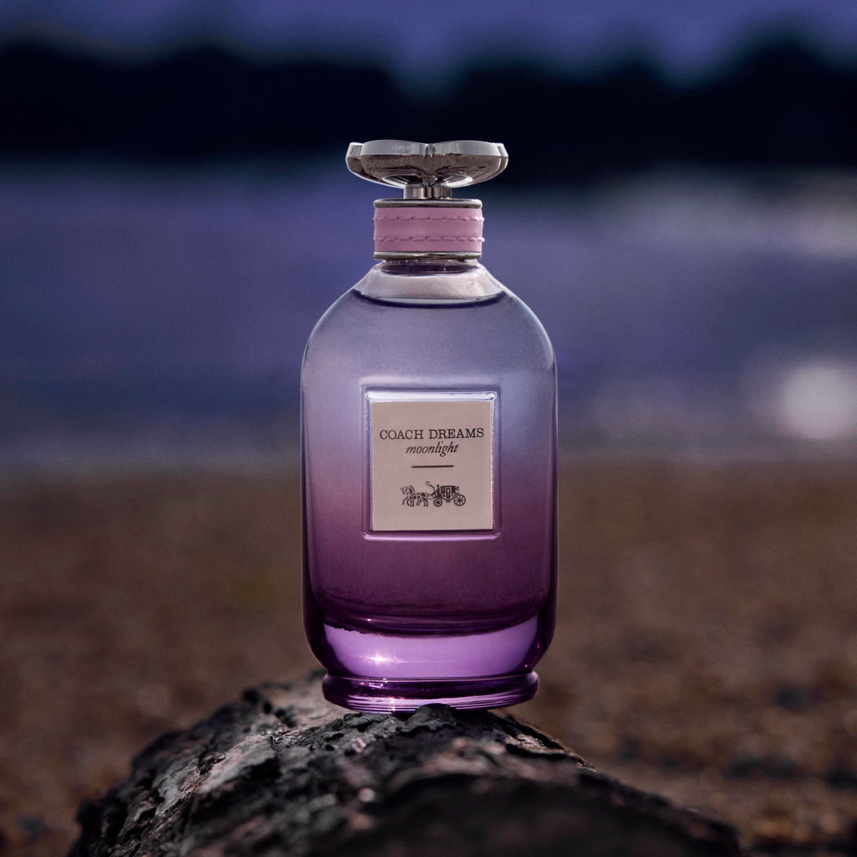 Coach Dreams Moonlight fragrance mist spray in mid-application