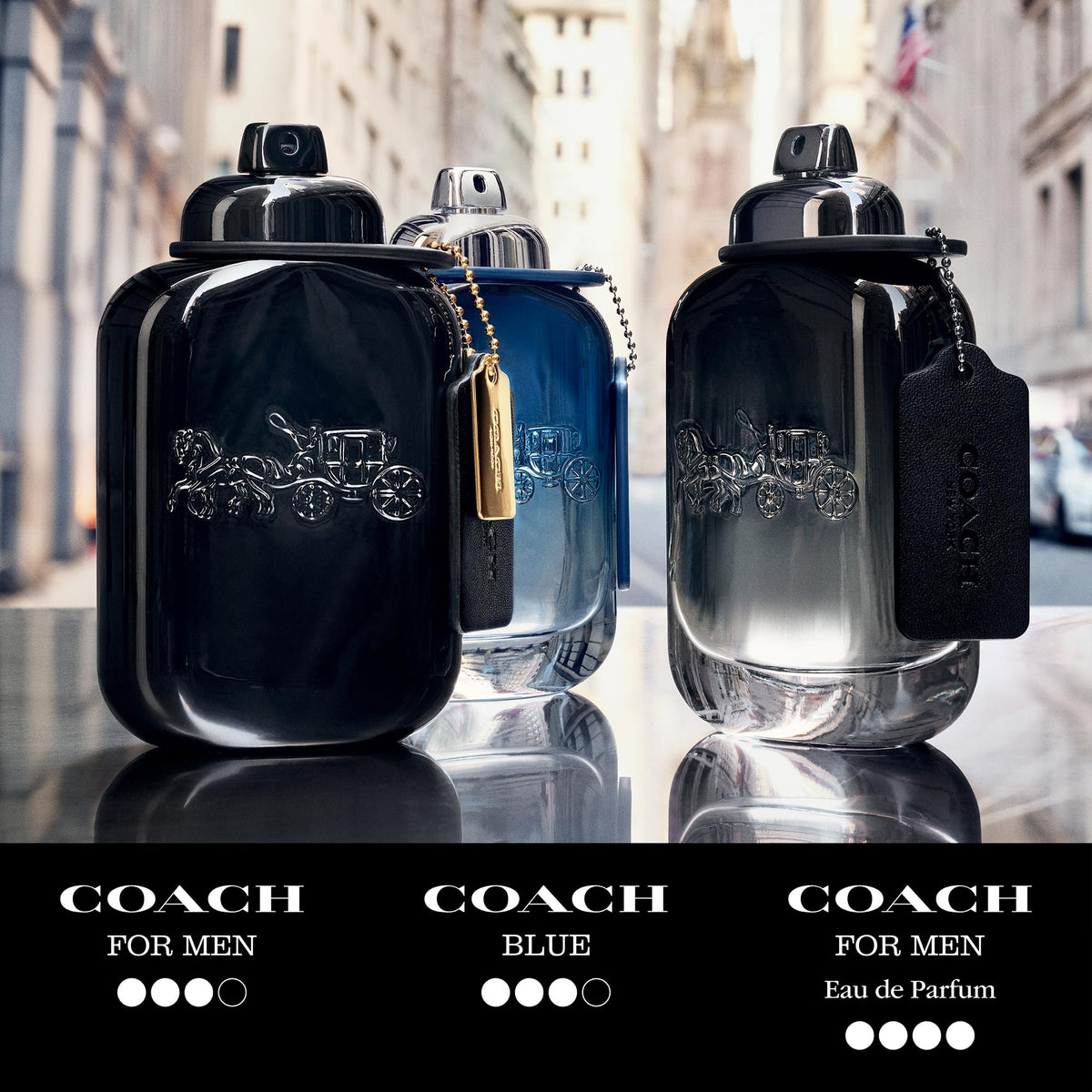Coach For Men Jumbo EDT green pear top notes feel fresh and inviting