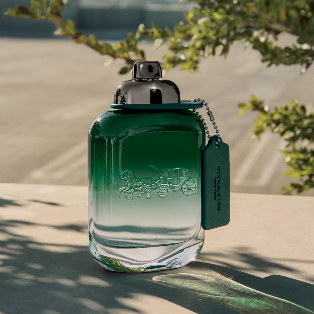 Coach Green Crystal Moss base adds earthy depth and lasting impression
