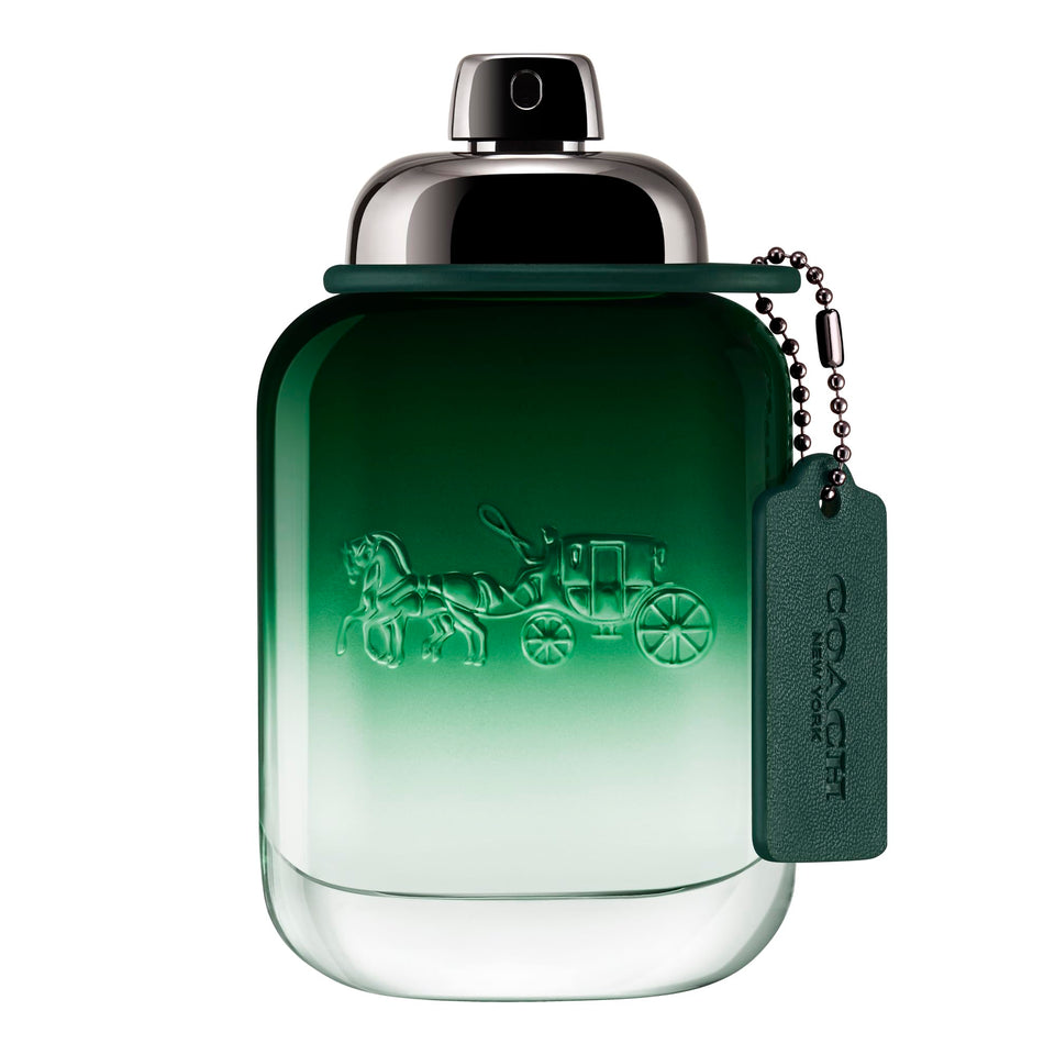 Coach Green Eau de Toilette bottle front view for everyday fresh style