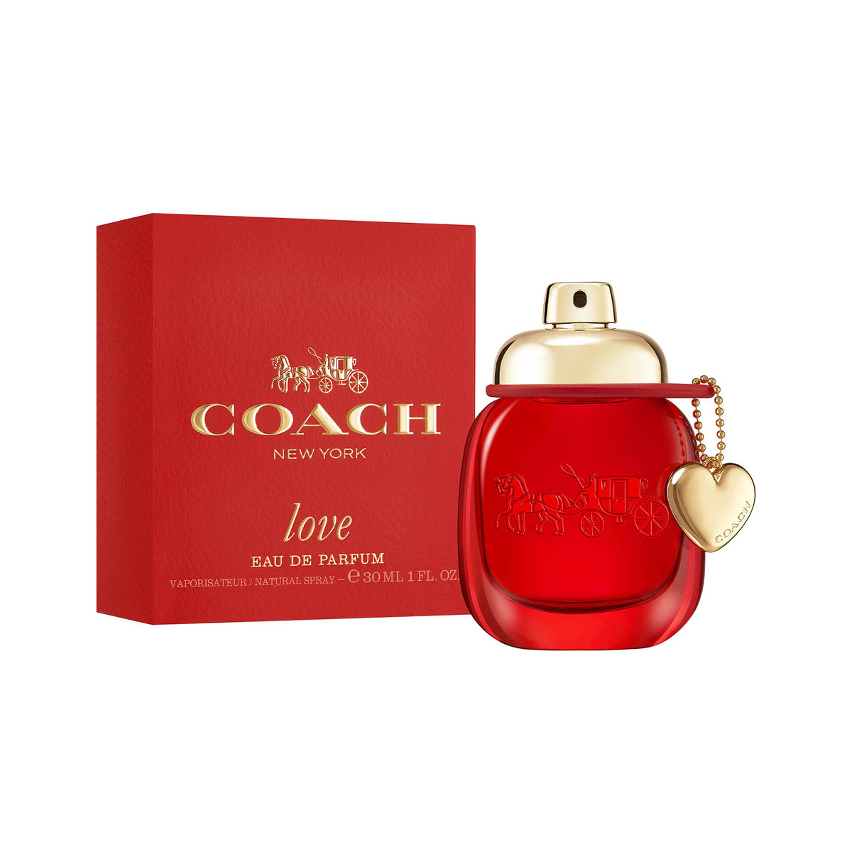COACH Love emphasizes ambroxan and redcurrant accents.