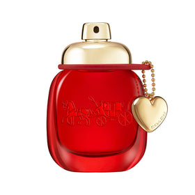 COACH Love bottle close-up highlighting bold romantic fragrance.