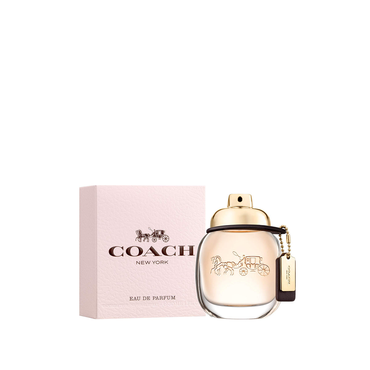COACH NEW YORK EDP bottle side view compact travel size