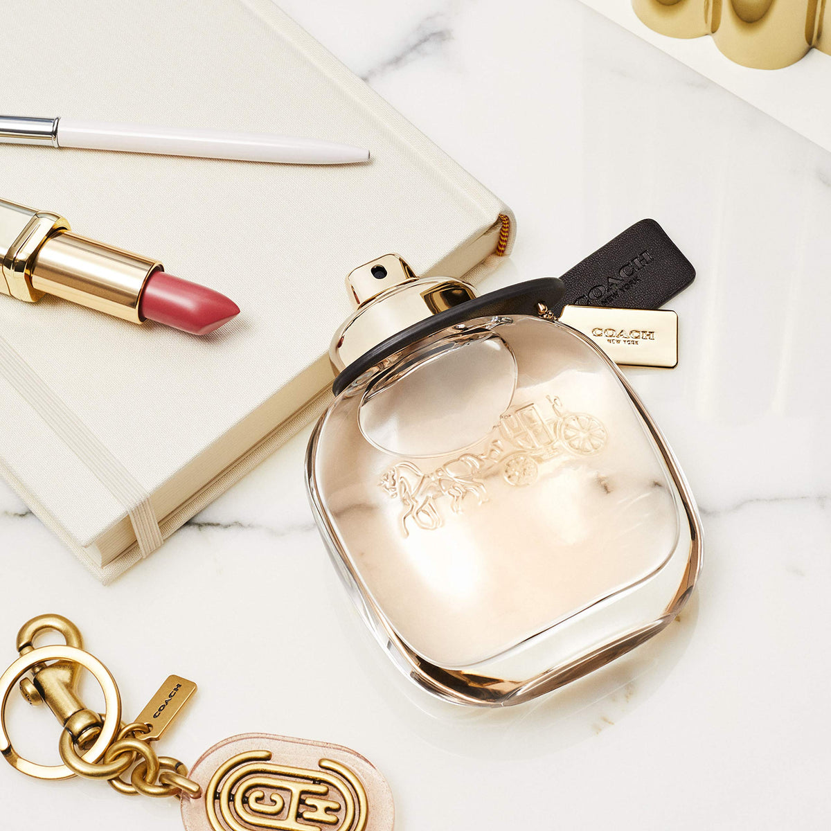 COACH NEW YORK EDP box packaging conveys luxury and heritage