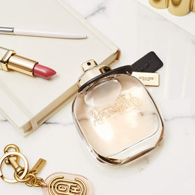 COACH NEW YORK EDP box packaging conveys luxury and heritage