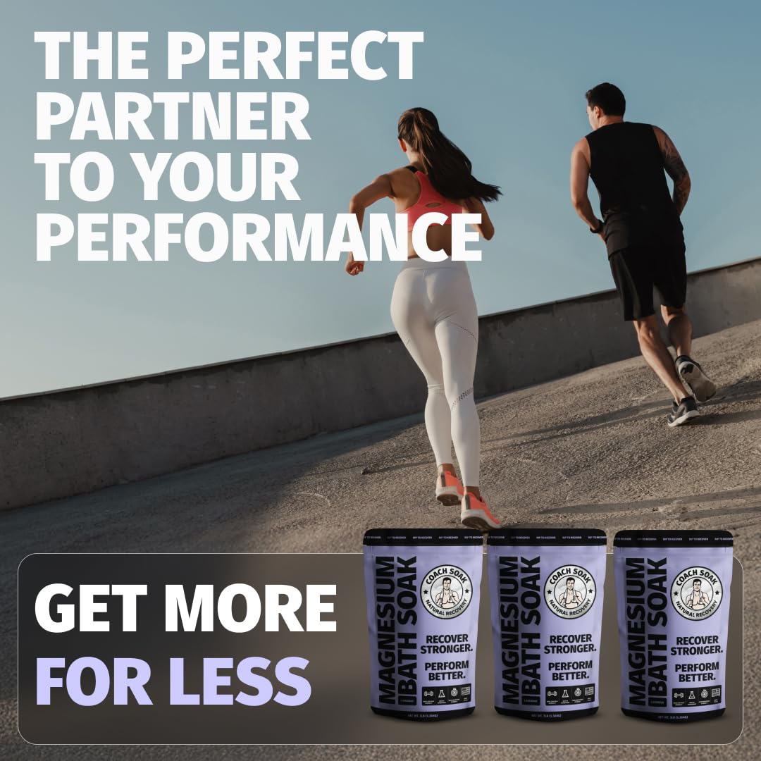 Coach Soak Dissolves easily in warm water for a refreshing soak.