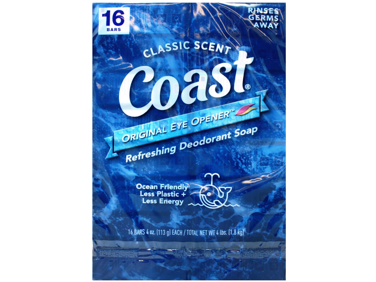 Coast deodorant soap bars deliver thick, rich lather for luxurious cleansing