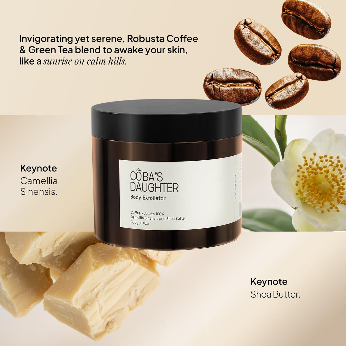 Creamy shea butter texture provides glide and hydration