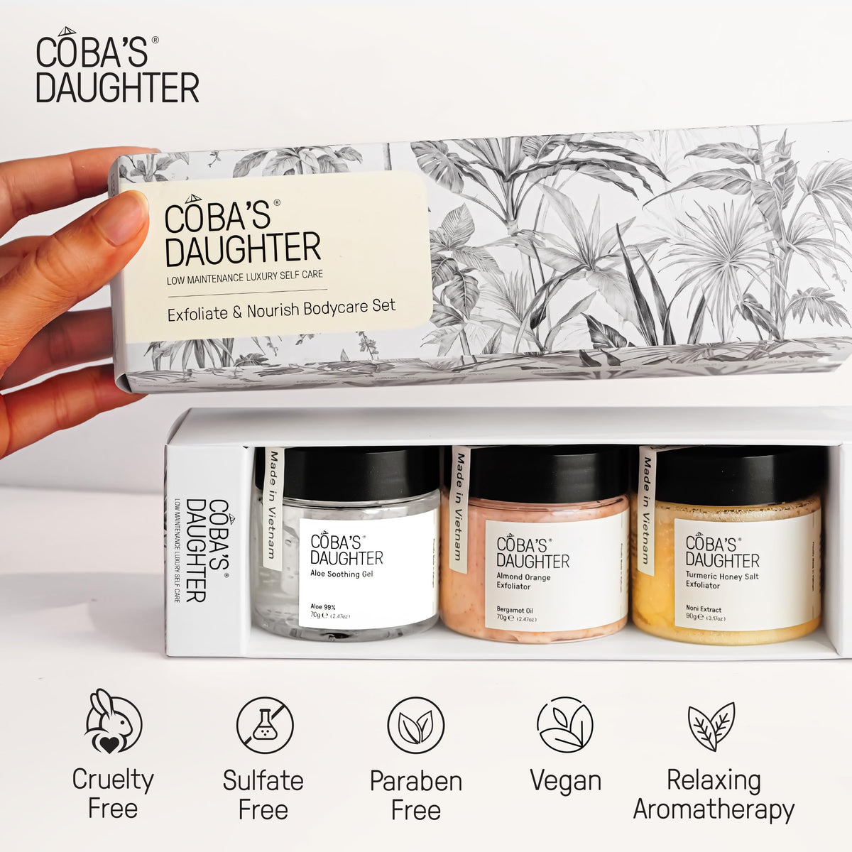COBA'S DAUGHTER aloe-vera-gel provides lightweight hydration for calm, refreshed skin.