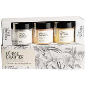 COBA'S DAUGHTER luxury spa gift set, elegant packaging ideal for gifting and everyday self-care.