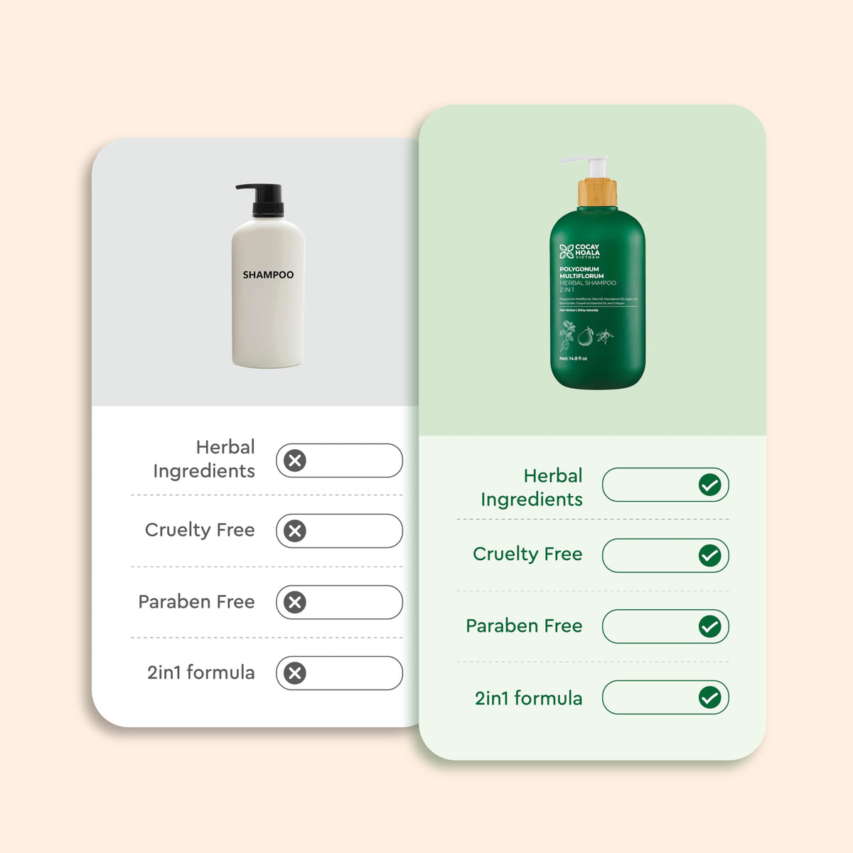 COCAY HOALA VIETNAM two-in-one design simplifies daily routine.