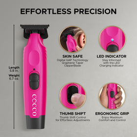 Cocco Hyper Veloce Pro Trimmer graphene blade detail for sharp cuts