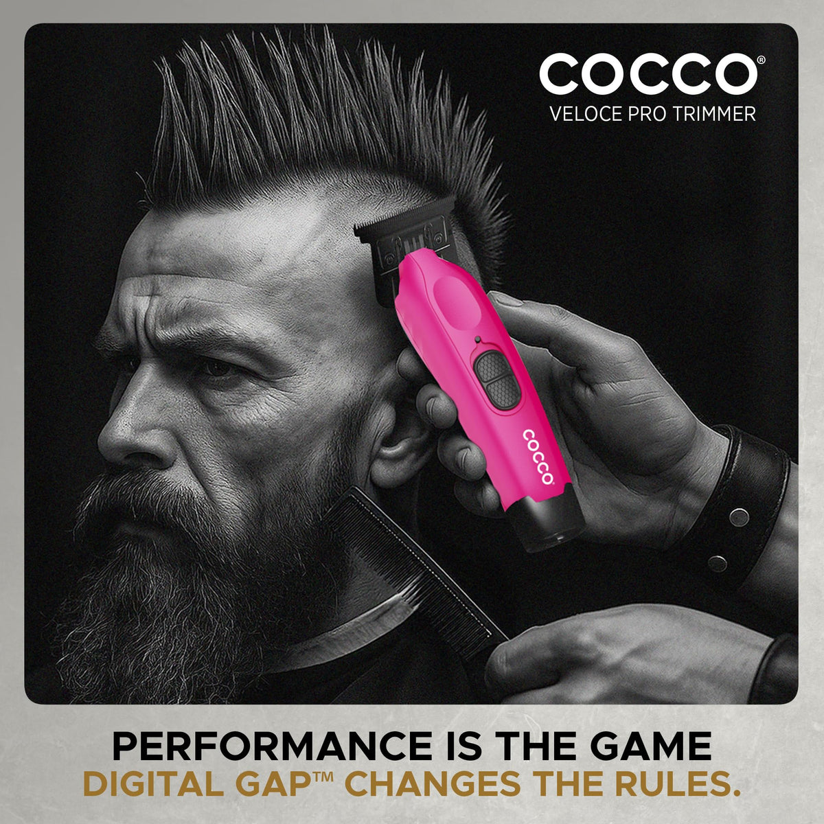 Cocco Hyper Veloce Pro Trimmer in action for precise edge work