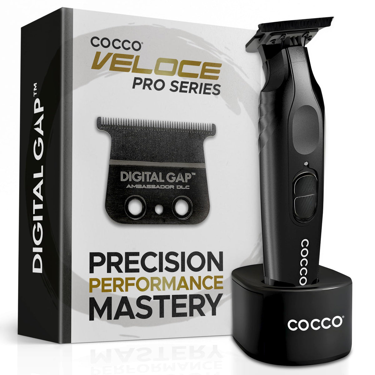 Cocco Veloce Pro Trimmer cordless design enables precise grooming anywhere.