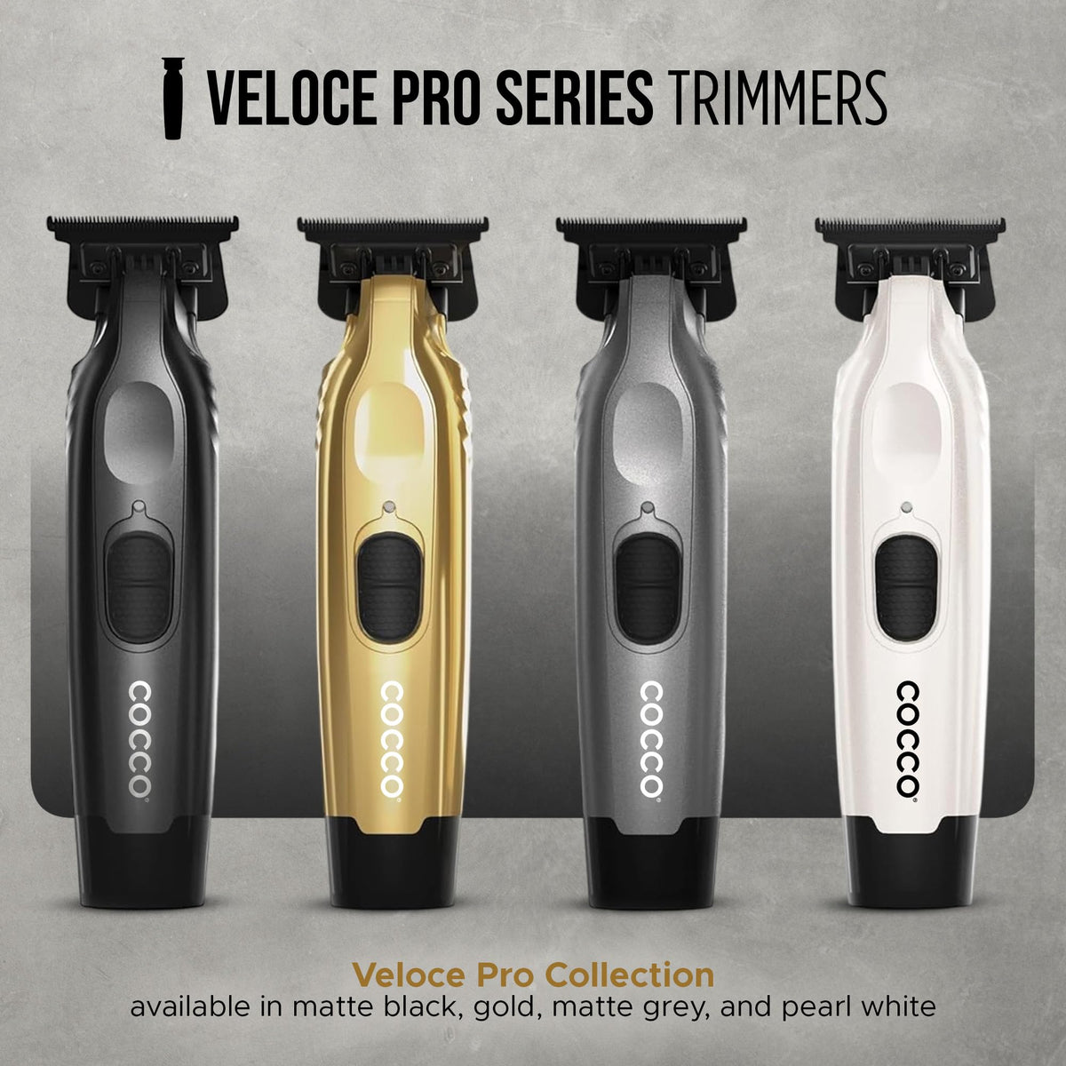 Cocco Veloce Pro Trimmer detailing capabilities for precise neckline and beards.