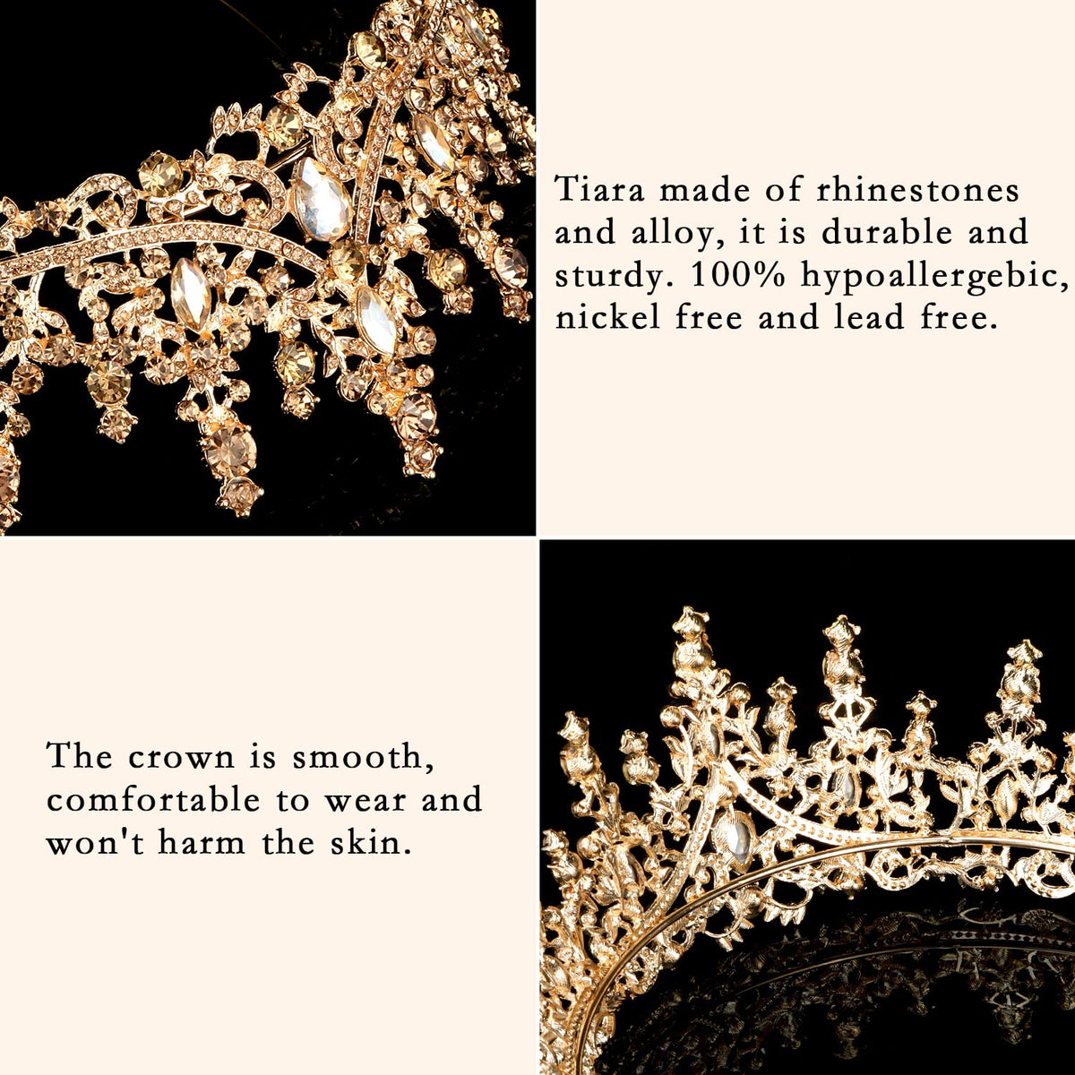 COCIDE Gold Tiara Crown gift-ready packaging elevates presentation