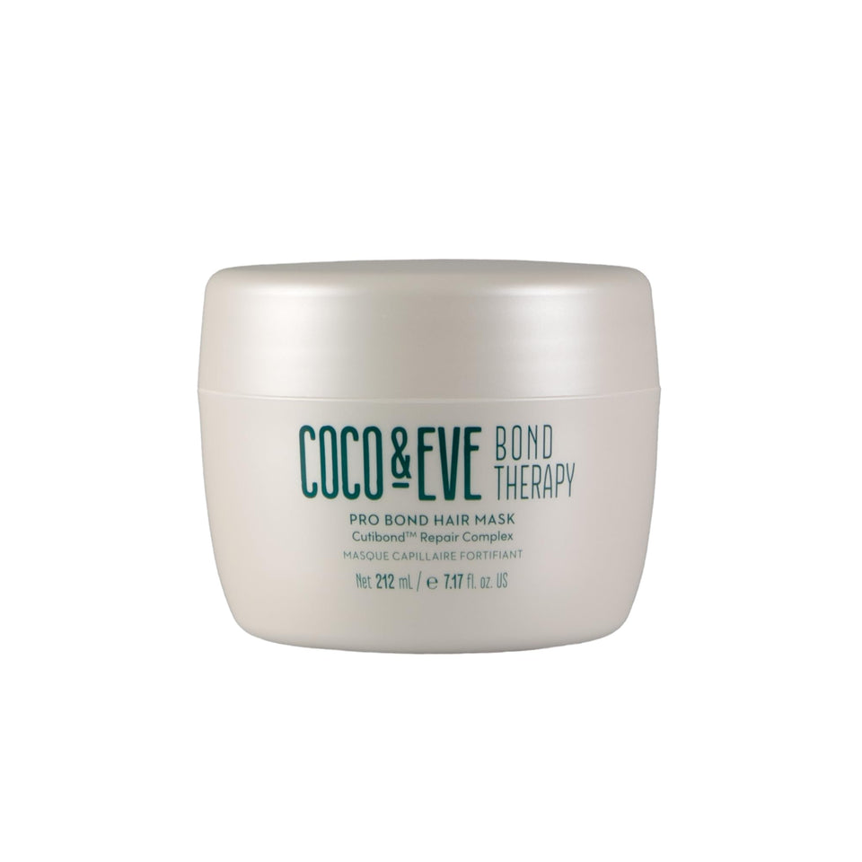 Coco & Eve Bond Therapy Pro Bond Mask bottle close-up showing luxurious hydration