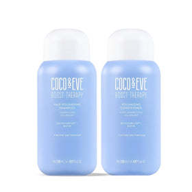 Coco & Eve Boost Therapy shampoo bottle offering volume for fine hair