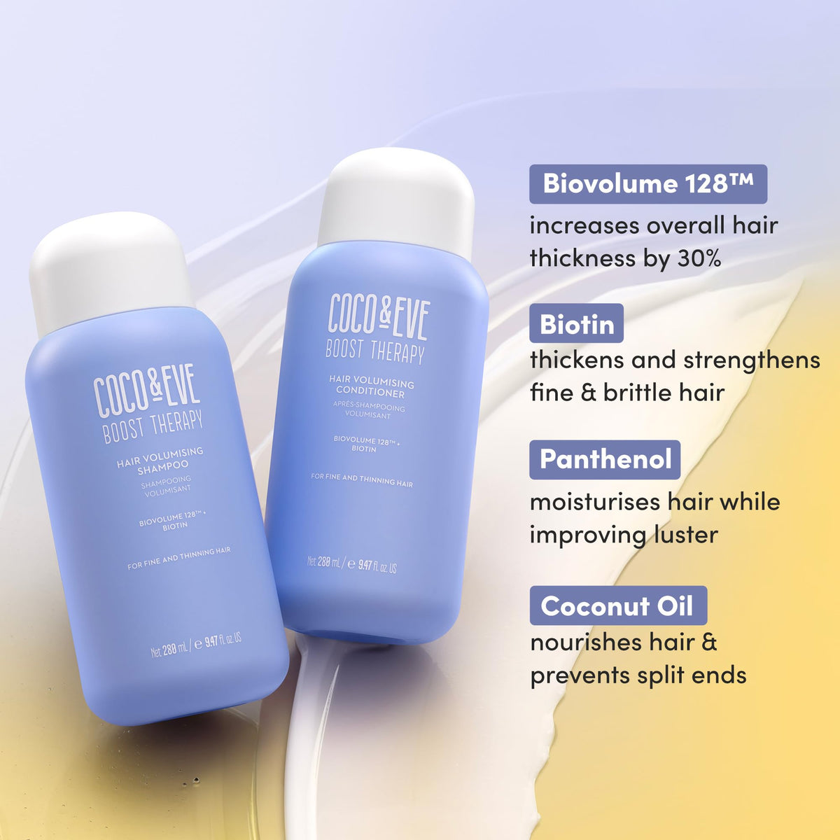 Coco & Eve thinning hair close-up showing texture enhancement