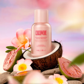 Coco & Eve pink packaging suggests protection for heat damaged hair