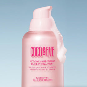 Coco & Eve hyaluronic acid hydrates and softens hair during styling